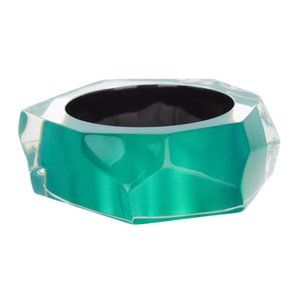 Alexis Bittar - New Faceted Lucite bangle - green